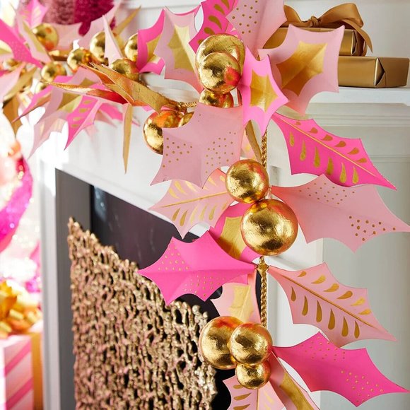 GLITTERVILLE Holiday Glitterville Pretty Prickly And Pink Holly